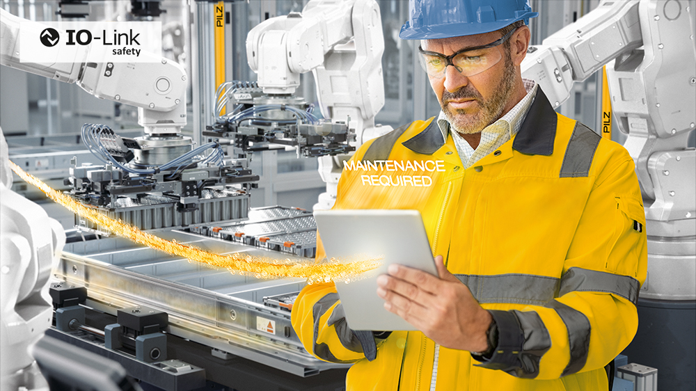 IO-Link Safety es la solucin de Pilz para la comunicacin industrial segura a nivel de campo