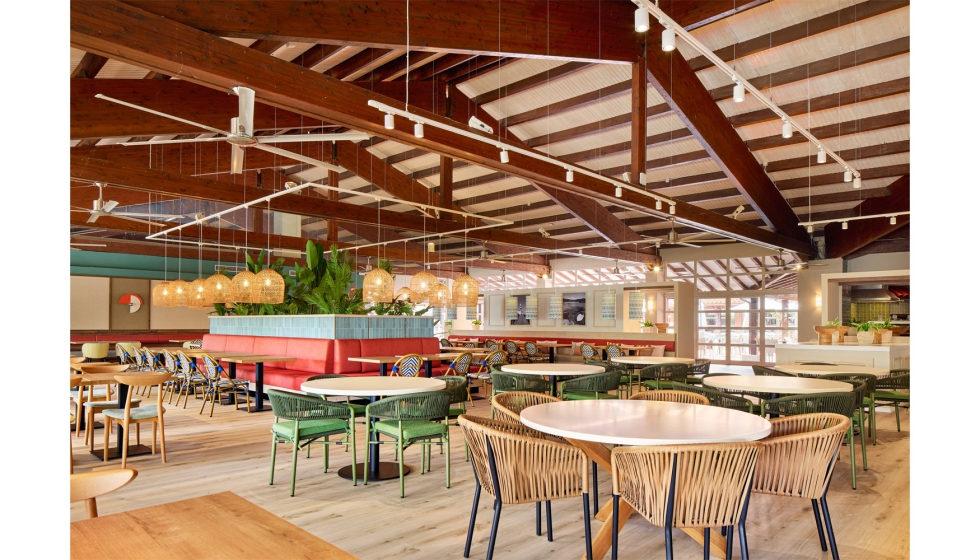 La redistribuci�n de los espacios del Restaurante Verbena evoca ese ambiente vegetal del mediterr�neo