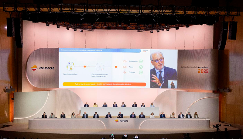 El Presidente de Repsol, Antonio Brufau...