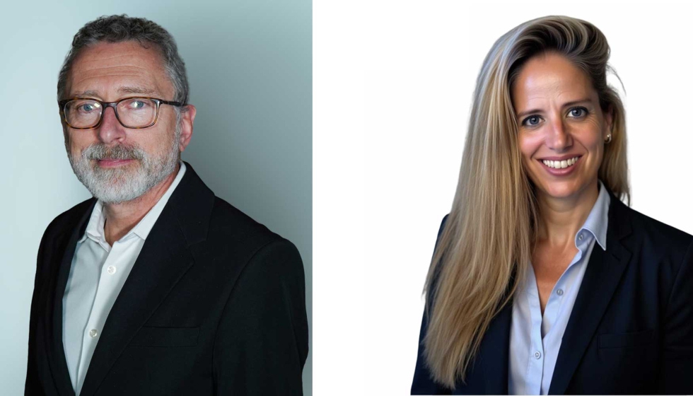 �lvaro Otal, gerente de ANCECO (Asociaci�n Nacional de Centrales de Compra y Servicios) y Susana Gilabert...