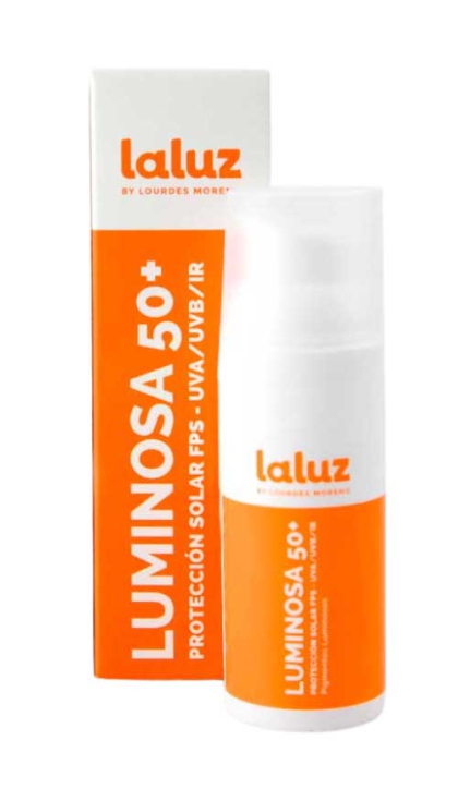 Proteccin Solar Luminosa 50+, de Laluz by Lourdes Moreno. PVP: 34,99 euros