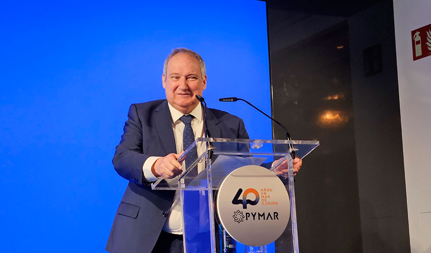 Jordi Hereu, ministro de Industria y Turismo, en la Junta General de Pymar