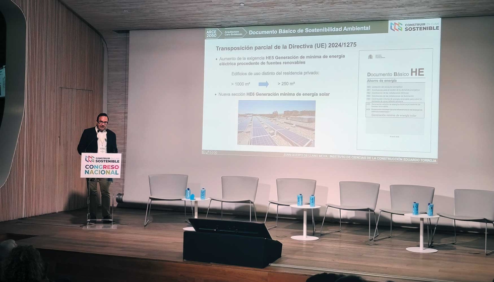 Juan Queipo de Llano Moya, IETcc-CSIC analiz las principales modificaciones del CTE