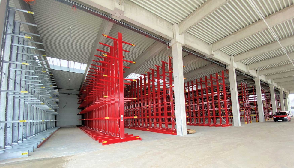 Ohra suministr� e instal� m�s de 30 metros lineales de estanter�as cantil�ver y de pal�s...