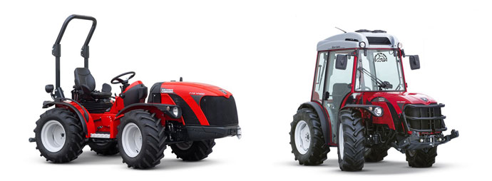 Las ltimas novedades de Antonio Carraro en tractores hidrostticos reversibles son el modelo TTR 4400 HST (izq.) y el TRH 9800 (der...
