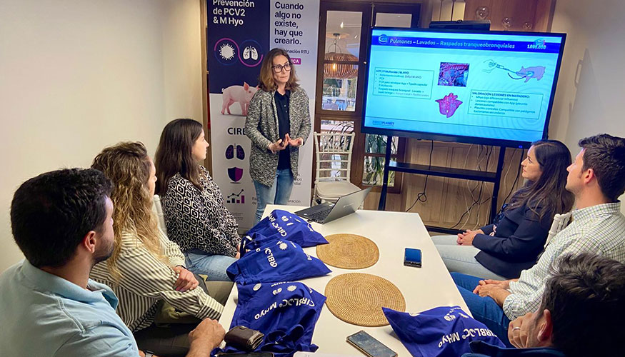 Evento organizado por Ceva Salud Animal para dar a conocer la vacuna Cirbloc M Hyo