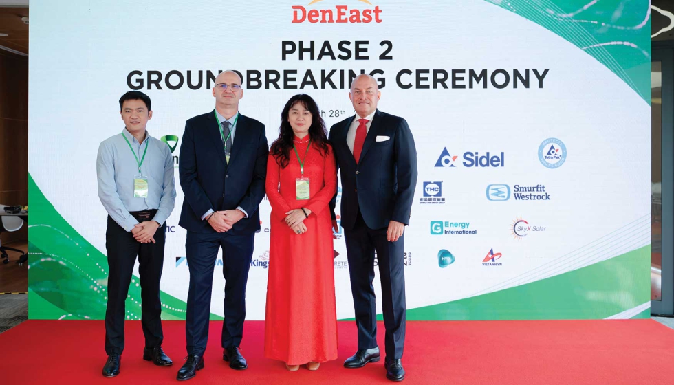 DenEast ha iniciado la construcci�n de su nueva planta en Vietnam, que incluir� una l�nea de procesamiento y envasado as�ptico en PET de Sidel...