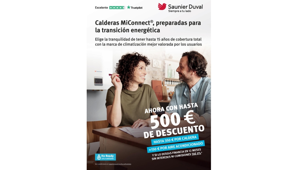 Cartel de la promoci�n de Saunier Duval