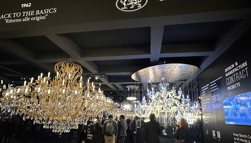 Imagen del stand de Garca Requejo en Euroluce 2025, uno de los espacios ms instagrameables de la feria