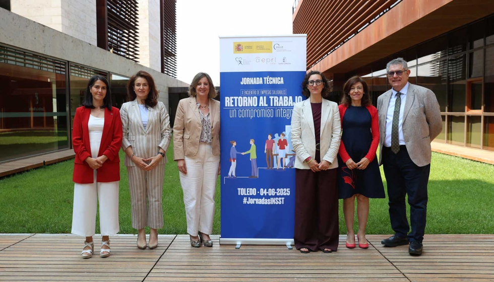 Aitana Gar�, tercera por la derecha, en el X Encuentro Abierto de la Red Espa�ola de Empresas Saludables