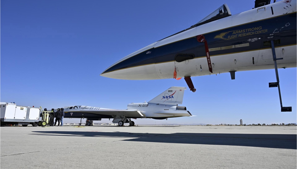 El avi�n supers�nico silencioso de investigaci�n X-59 de la NASA ha superado con �xito las pruebas de interferencia electromagn�tica (EMI...