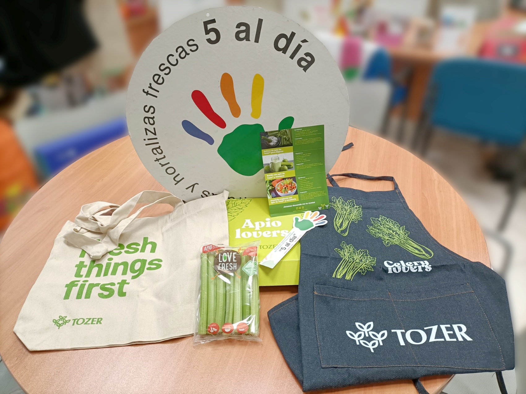 Imagen del kit de apio de Tozer en la campaa 'Apio Lovers'