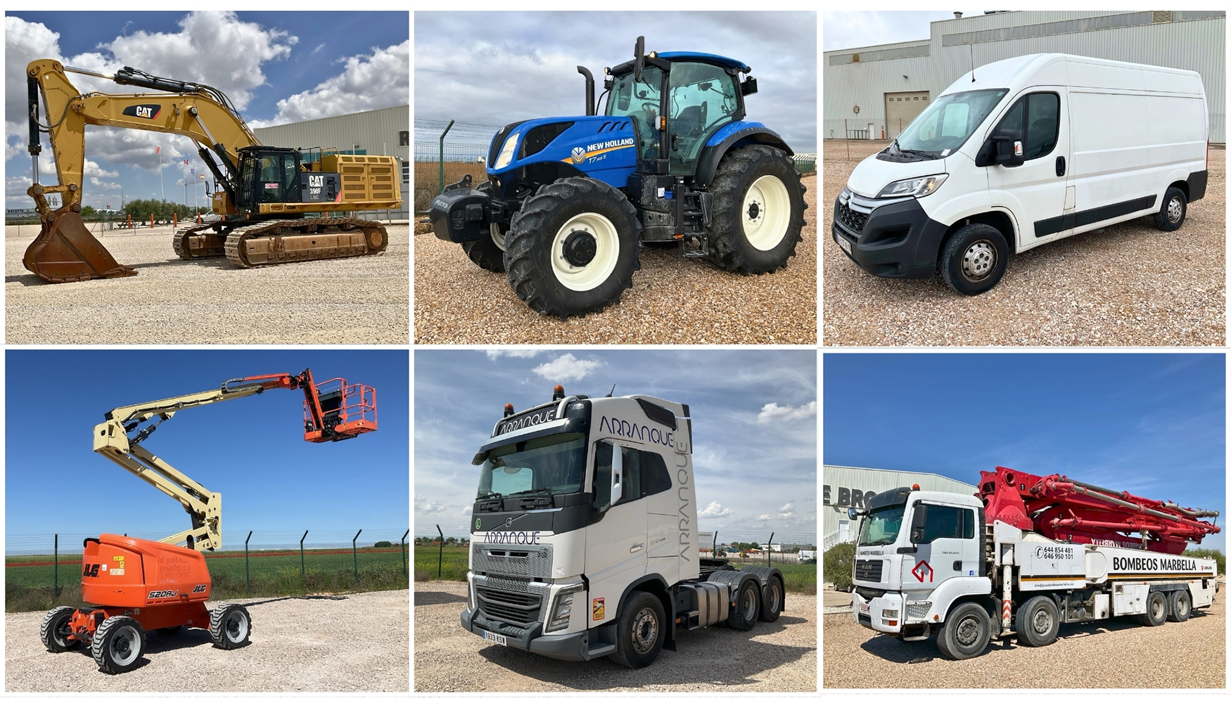 Algunos de los equipos a la venta