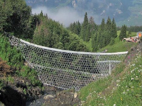 Fig 10. Barrera flexible de redes de anillos