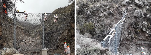 Fig. 26 Montaje del sistema de proteccin contra la abrasin