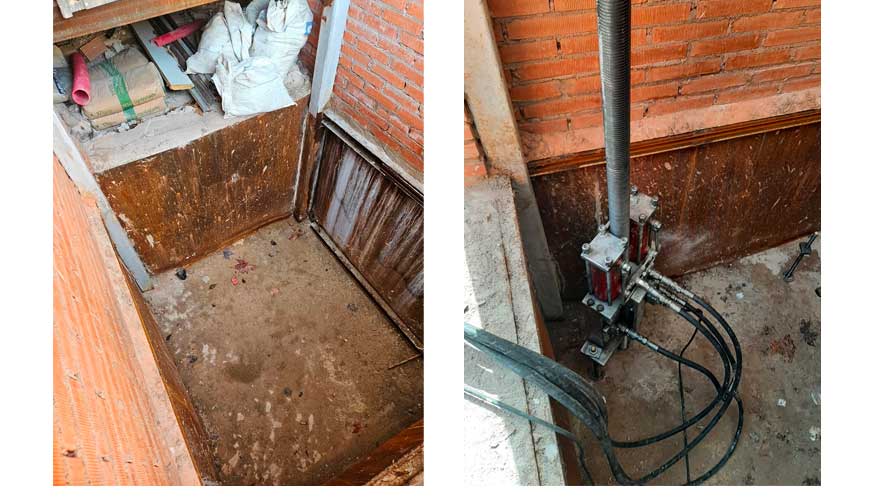 La compa��a realiz� la intervenci�n mediante la instalaci�n de seis micropilotes MP/60 despu�s de monitorizar varias grietas durante unos meses...