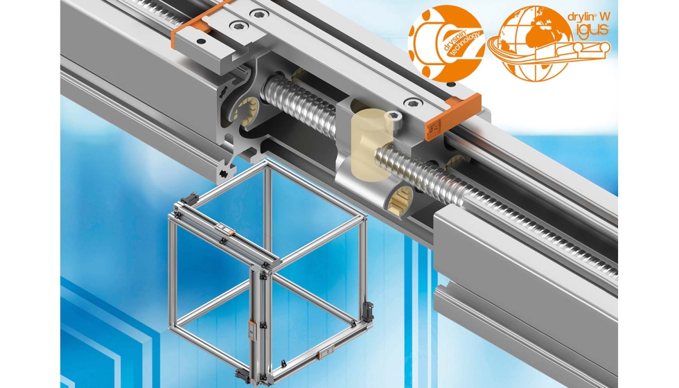 El nuevo actuador lineal Drylin SLX permite su instalaci�n en perfiles met�licos sin perforaciones...