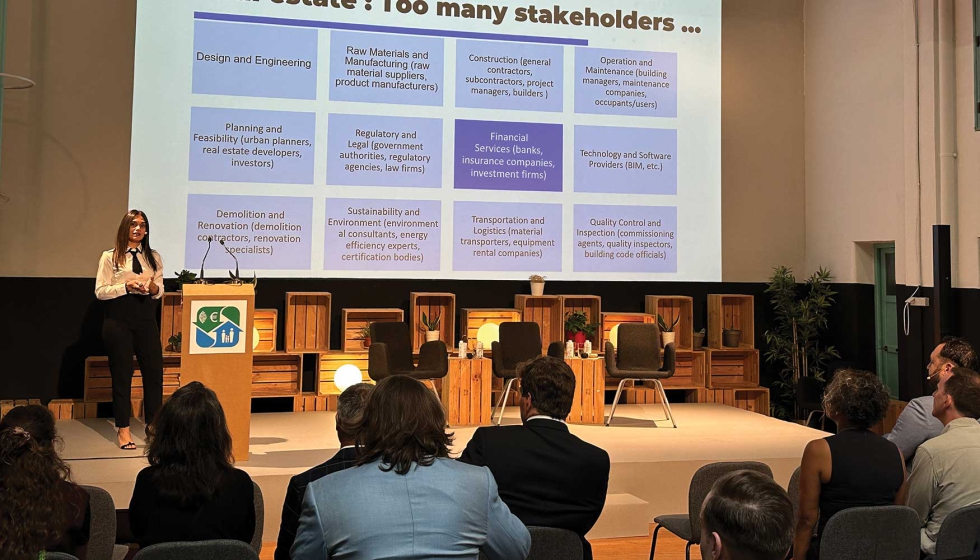 Hanane El Hayek (Chair of the Smarter Finance 4EU Advisory Board) mostró cómo la apuesta de nuevos stakeholders puede dinamizar la edificación verde... Hanane El Hayek (Chair of the Smarter Finance 4EU Advisory Board) mostró cómo la apuesta de nuevos stakeholders puede dinamizar la edificación verde...