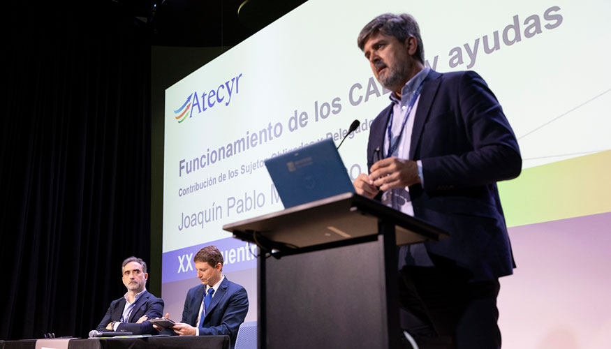 El segundo panel del Encuentro de centr en analizar el potencial de los CAES con las intervenciones de Joaqun Mas y Jos Sierra...