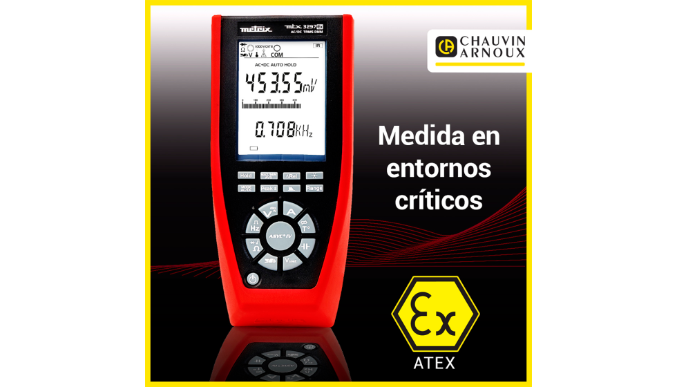"El MTX3297 es un mult�metro industrial de alto rendimiento que cumple la norma IEC61010-2-033 para trabajar en instalaciones el�ctricas de 1...