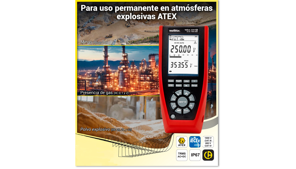�Sea cual sea su actividad industrial, el mult�metro MTX 3297 es la respuesta perfecta a las distintas necesidades de medida el�ctrica�...
