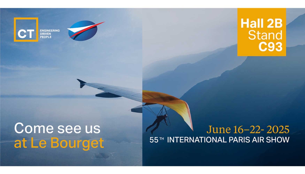 CT Solutions se encontrar� en los stands C93 y C91 del Hall 2B del Paris Air Show, que se celebrar� del 16 al 22 de junio en Le Bourget...