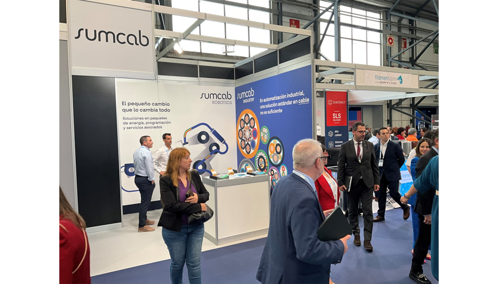 Stand de Sumcab en la pasada edici�n de Mindtech, donde tambi�n present� sus soluciones para automatizaci�n industrial...