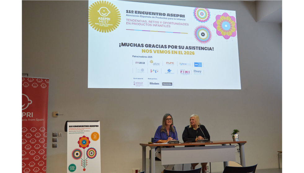 M� Eugenia Garc�a, presidenta de ASEPRI y CEO de Micuna, y Lores Segura, directora de ASEPRI, inauguraron la jornada