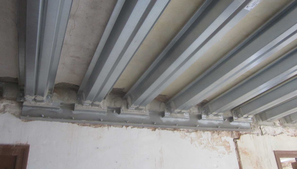 Detalle del acabado final del edificio con el sistema Noubau