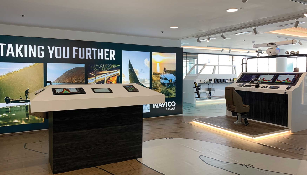 El Experience Centre de Navico Group est� completamente equipado para presentar sus �ltimas novedades de producto
