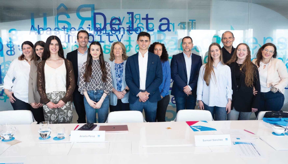 Finalistas y jurado de la final espa�ola del SJWP 2025. Foto: Fundaci�n Aquae