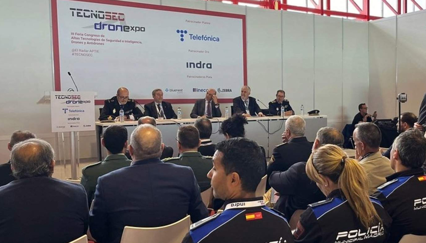 Mesa redonda de la tercera edici�n de Tecnosec, que tuvo lugar en el mes de mayo de 2024 en el Pabell�n de Cristal de la Casa de Campo de Madrid...