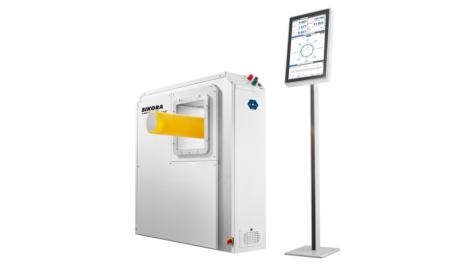 El X-RAY 6000 PRO C-PIPEAI mide tubos corrugados con la mxima precisin