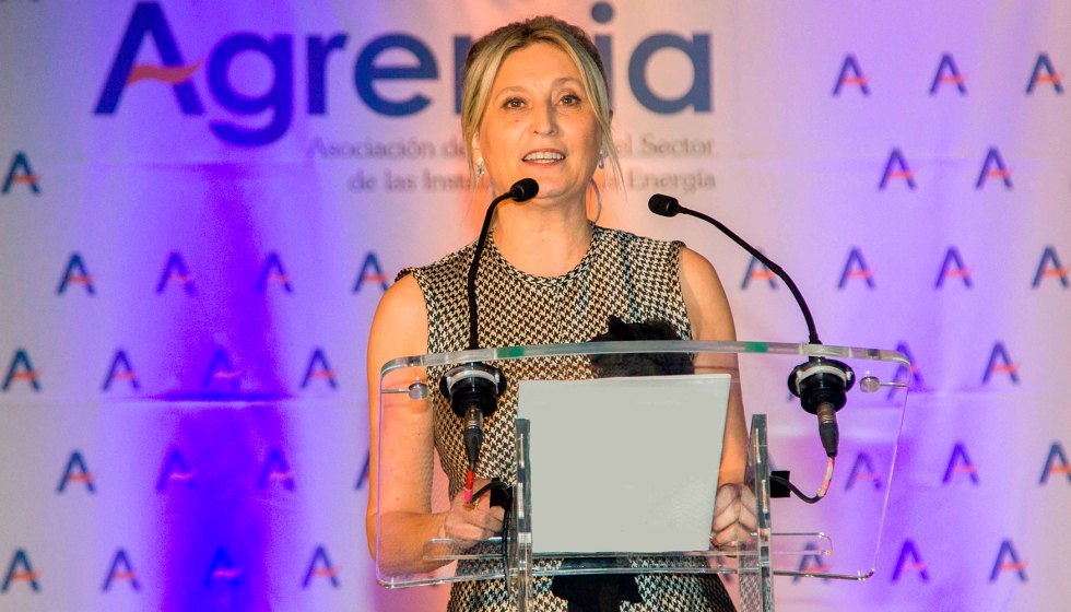 Inmaculada Peir�, directora general de Agremia, durante su intervenci�n