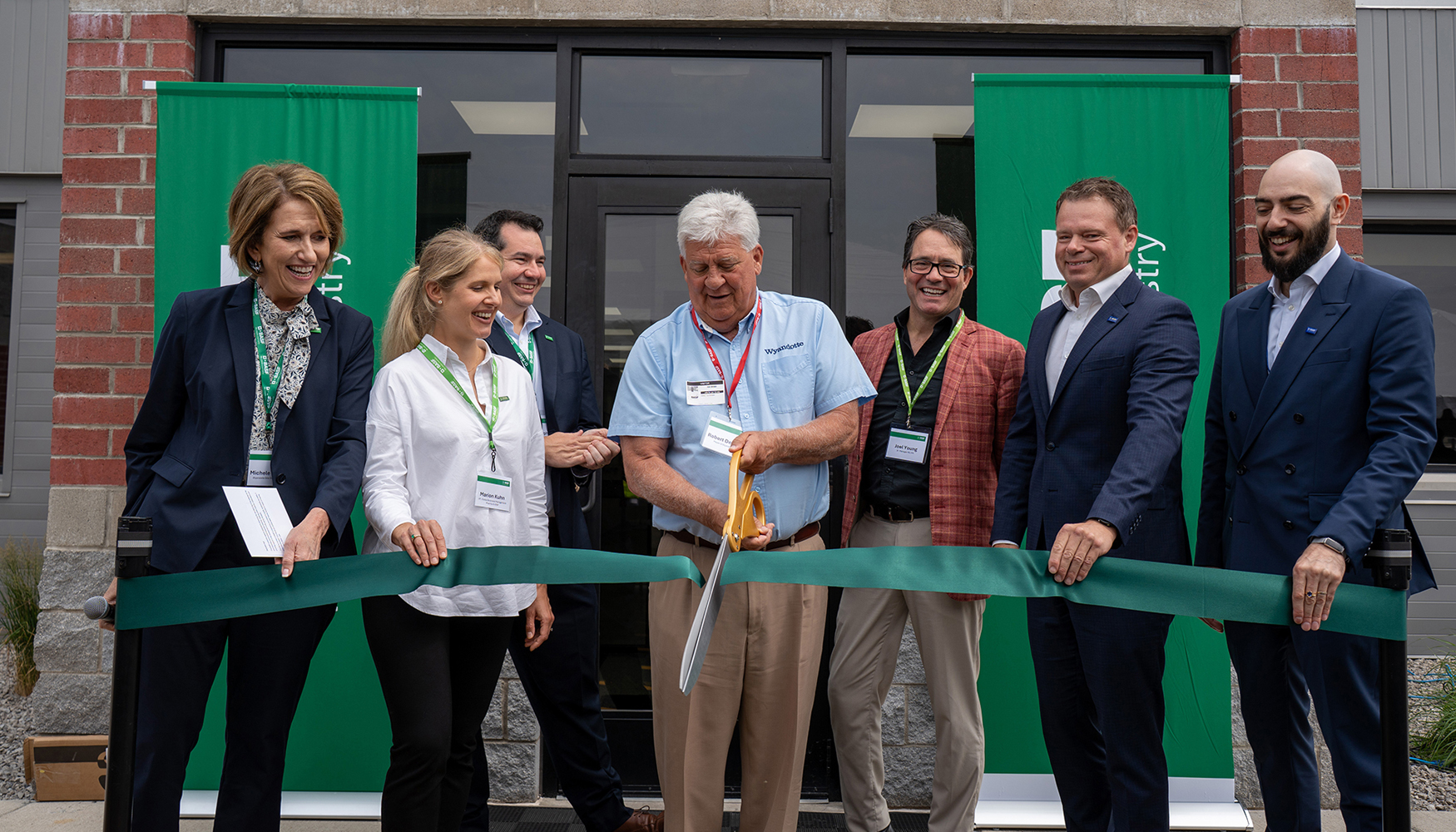 Ceremonia de inauguraci�n de la nueva planta de Wyandotte, Estados Unidos