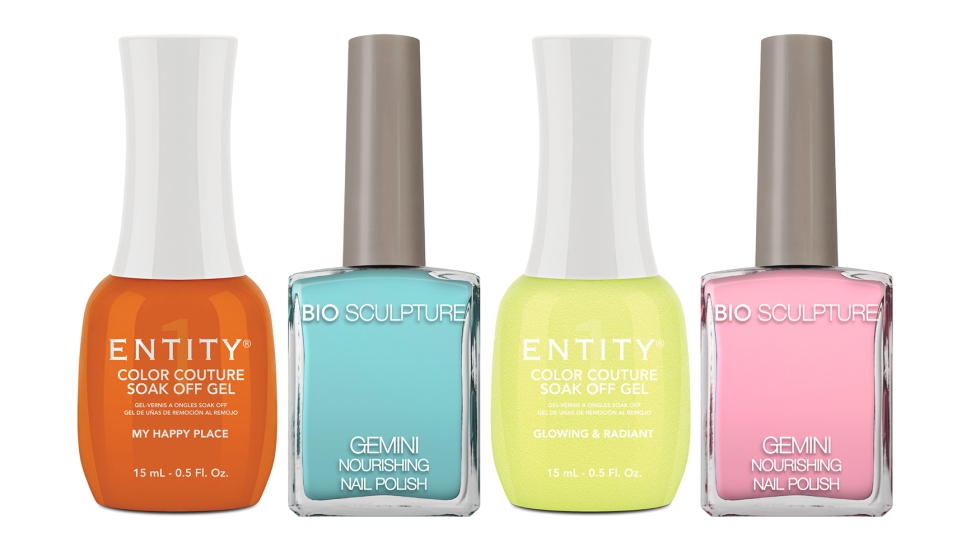 Algunos de los tonos tendencia este verano cortesa de Entity (9,80 cada esmalte) y Bio Sculpture (16 cada esmalte)...