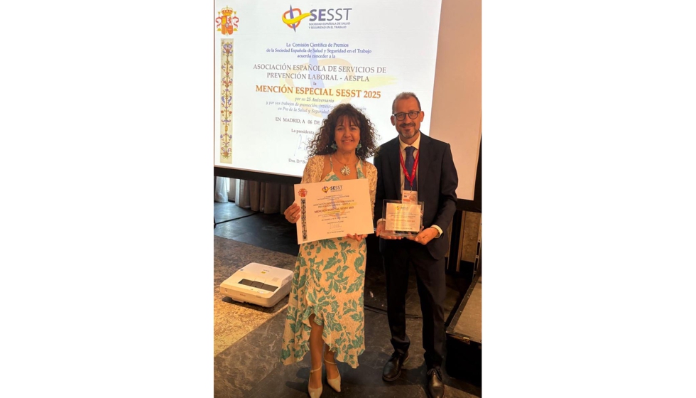 Antonio D�az y Araceli Morato, presidente y tesorera de Aespla