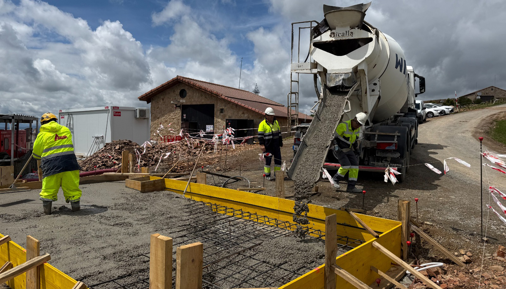 Hormigon ECOPact realizado con fibras de palas de aerogeneradores