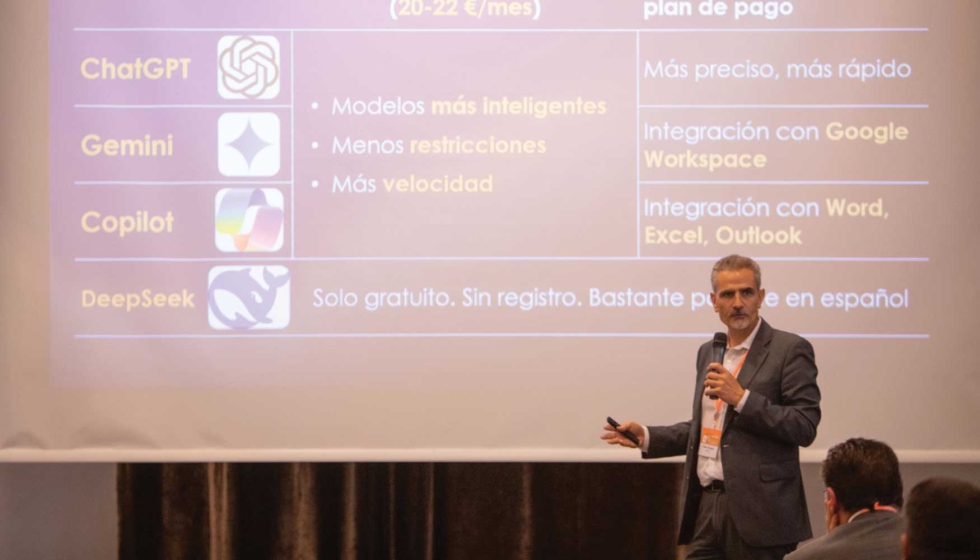 El debate sobre IA abre las puertas a los profesionales a aprender sus t�cnicas para mejorar la profesionalidad de cada uno...