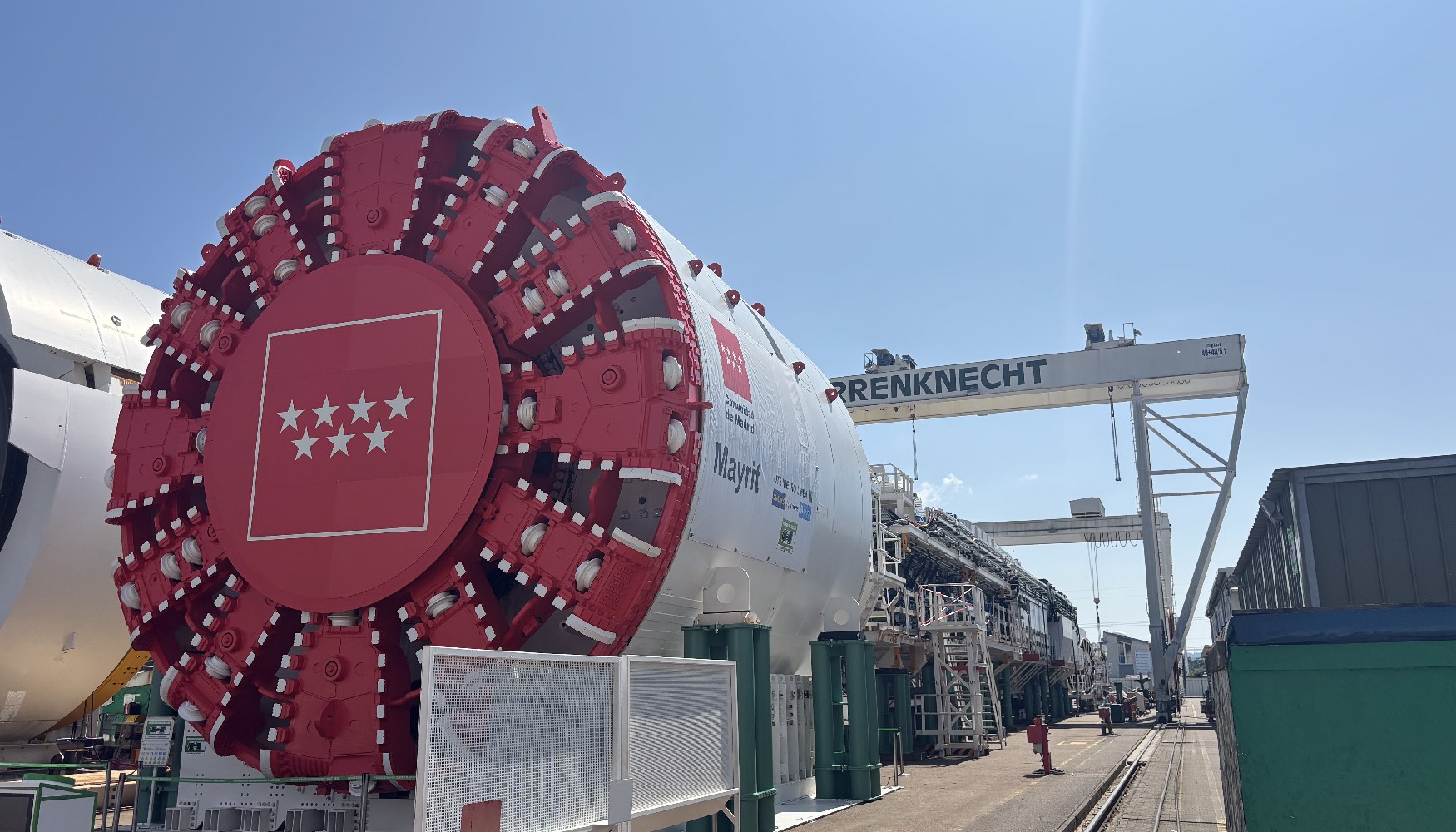 La tuneladora Mayrit tiene 98 metros de longitud y 1.500 toneladas de peso