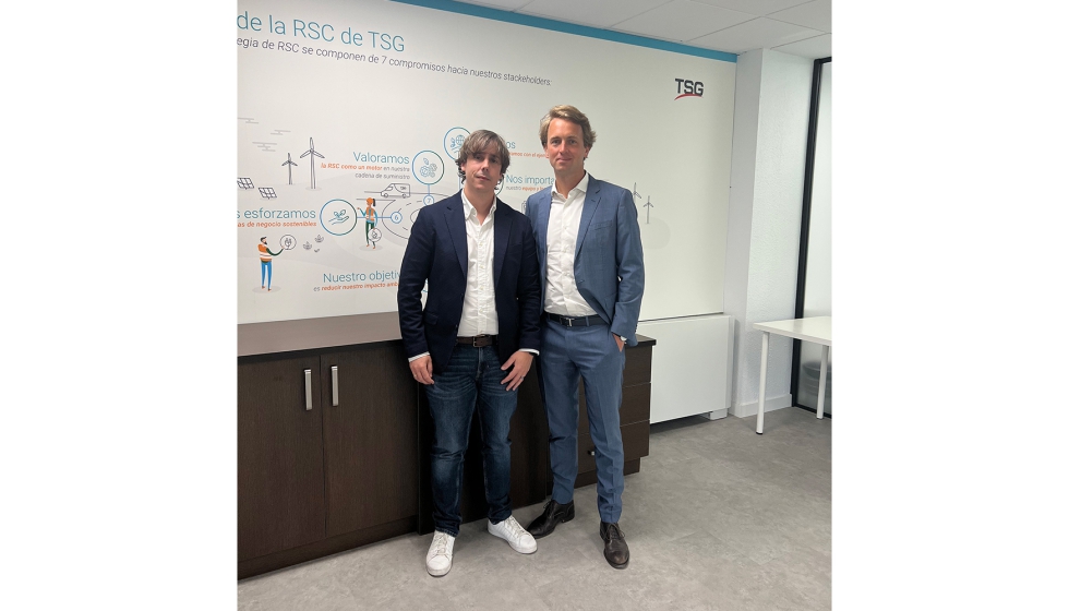 Eduardo Marco, director de Actividades El�ctricas de TSG para Espa�a y Portugal, y Aur�lien Guenot...