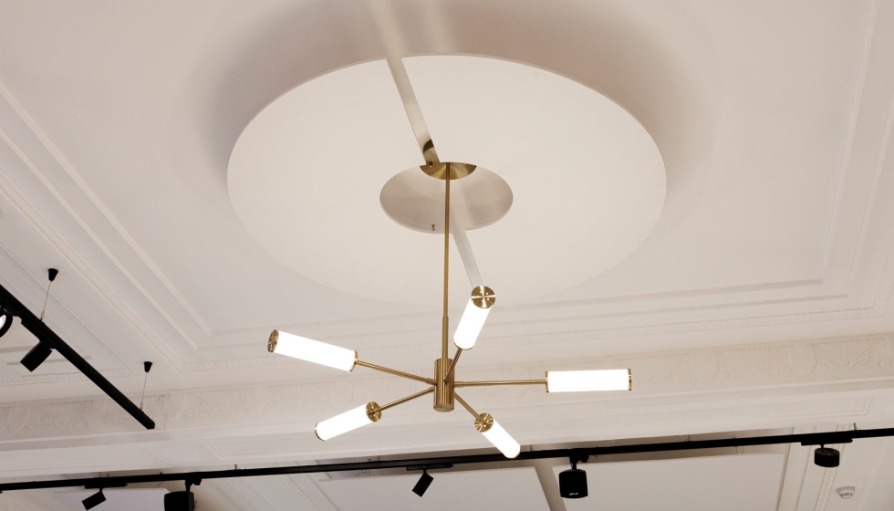 Espectacular luminaria colgante look mid-century