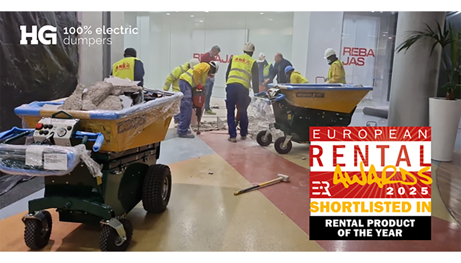 Documentaci�n oficial de European Rental Awards 2025. Imagen de una de la obras realizadas en Espa�a con la empresa Anka...
