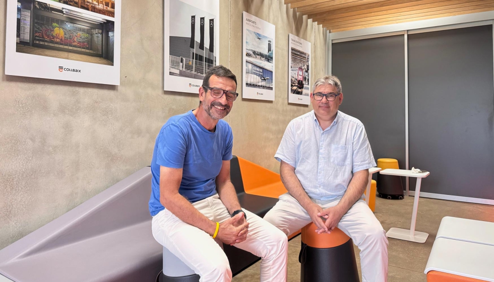 ngel Marco, de Interempresas Media y Novoperfil, y Ddac Contreras, gerente de Collbaix