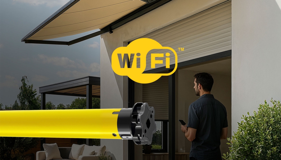 Motor tubular AM60 PLUS FSK WIFI de A-OK Motors, para toldos de gran tamao