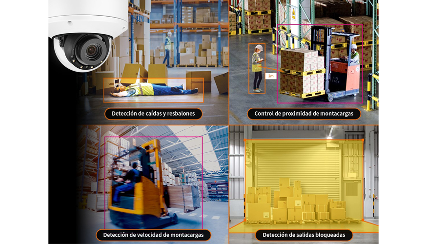 La videovigilancia con Inteligencia Artificial contribuye a mejorar la seguridad laboral de los empleados de almacenes y centros logsticos...