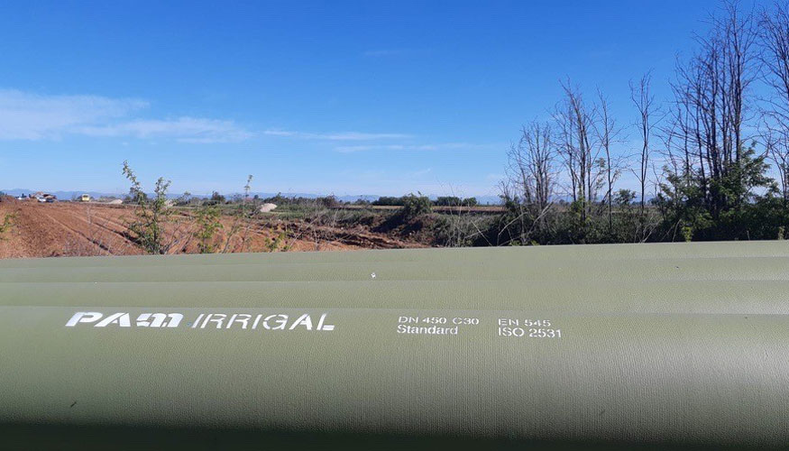 Las tuber�as de fundici�n d�ctil seleccionadas para este proyecto, PAM Irrigal...