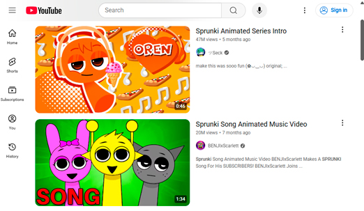 Canciones de Sprunki