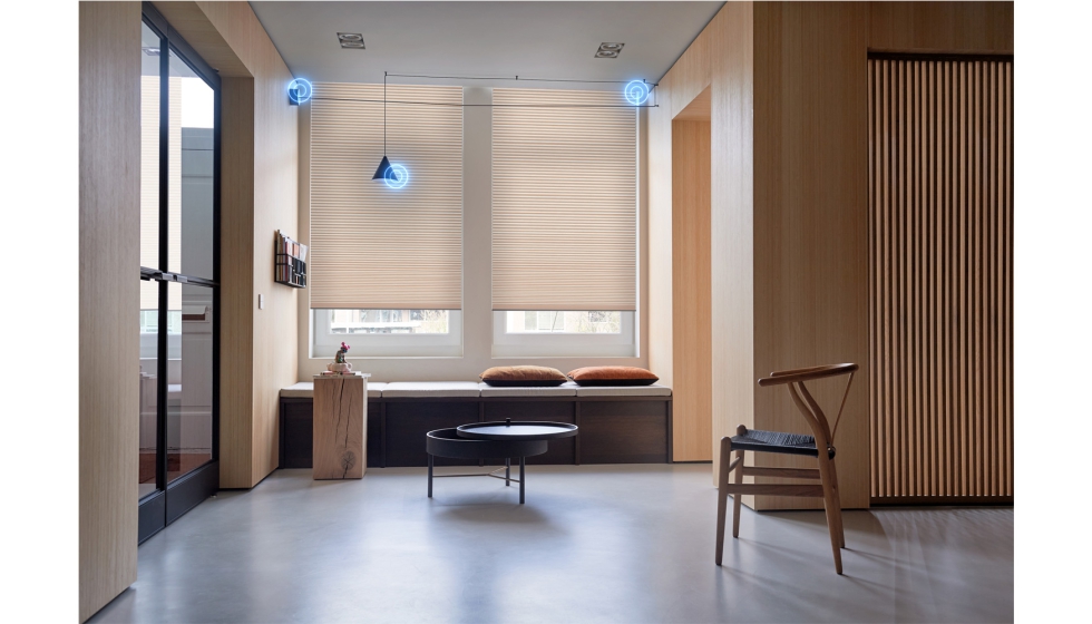 A combinao de cablagem 'plug-and-play' com mltiplas opes de conetividade faz do Motionblinds uma opo  prova de futuro para edifcios...