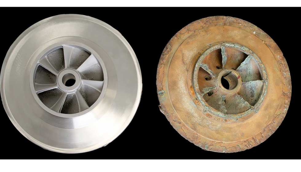 El impulsor cerrado fue redise�ado para impresi�n 3D con acero inoxidable 316L, mejorando su resistencia frente a desgaste y corrosi�n...